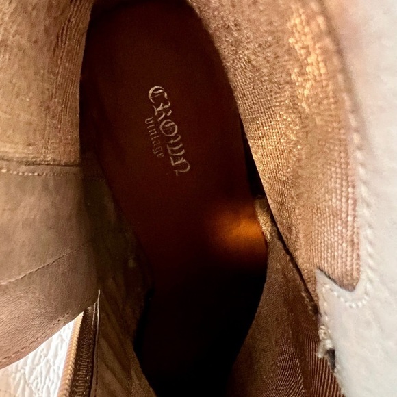 Suede Taupe Ankle Booties - Picture 4 of 4